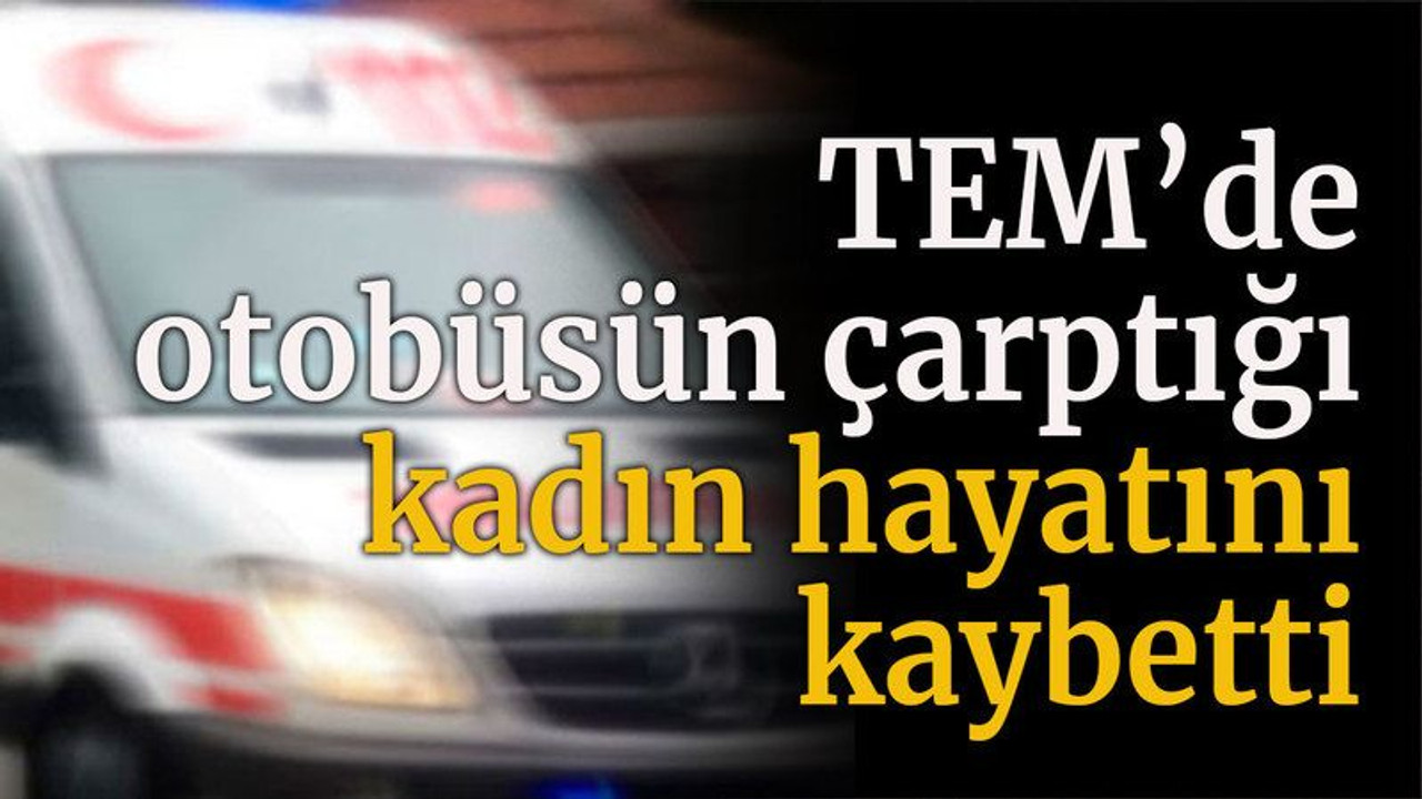 TEM’de otobüsün çarptığı kadın hayatını kaybetti